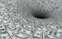 crisis-concept-money-flow-in-black-hole